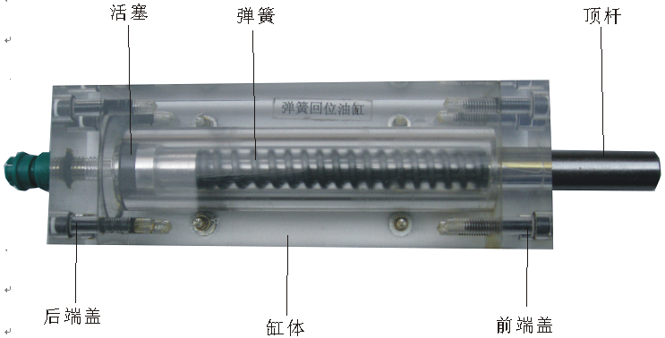 彈簧回位油缸